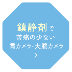 鎮静剤で苦痛の少ない胃カメラ・大腸カメラ